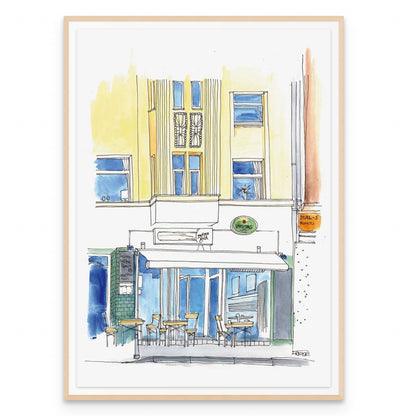 „Mellow Gold Bielefeld“ Original Watercolour Painting