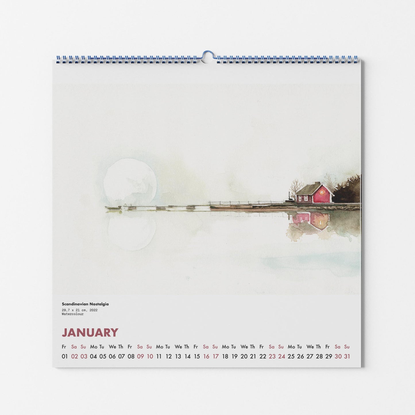 Watercolour Calender 2027