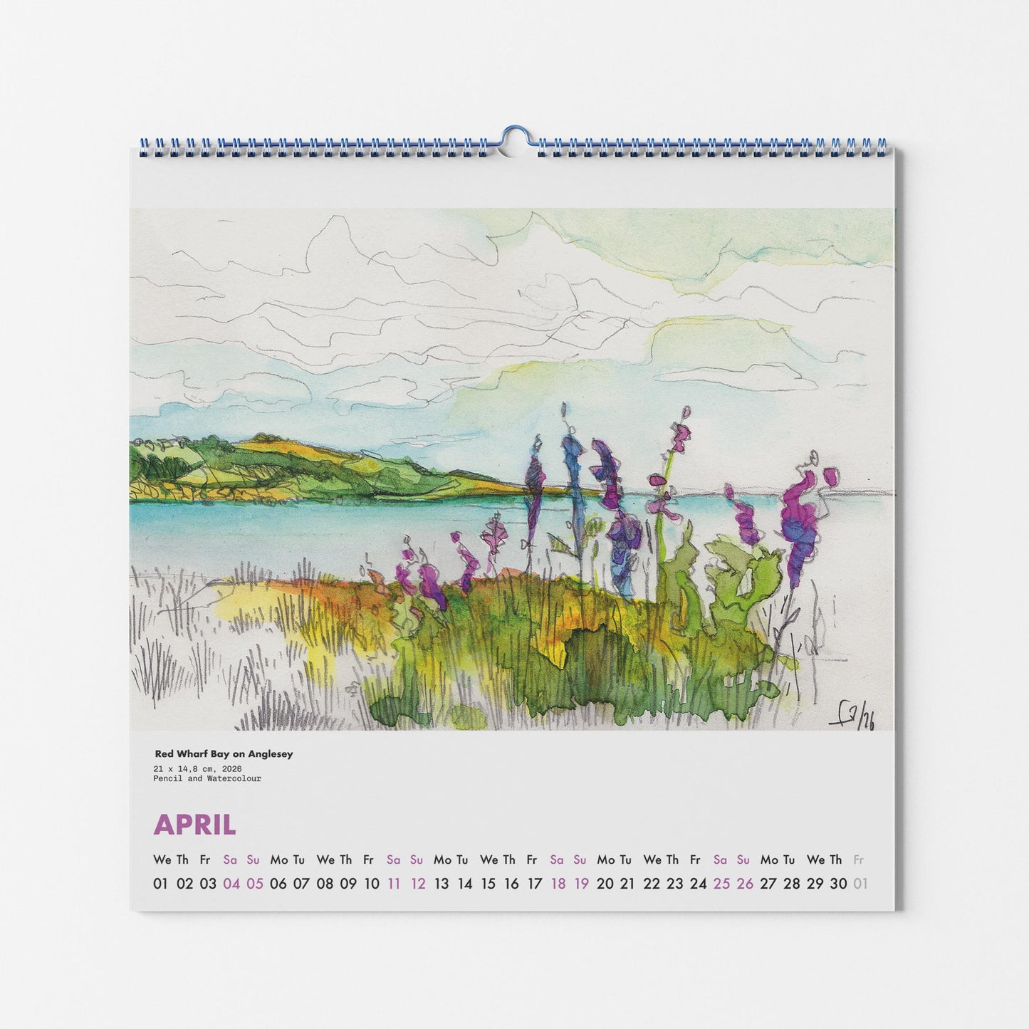 Watercolour Calender 2027