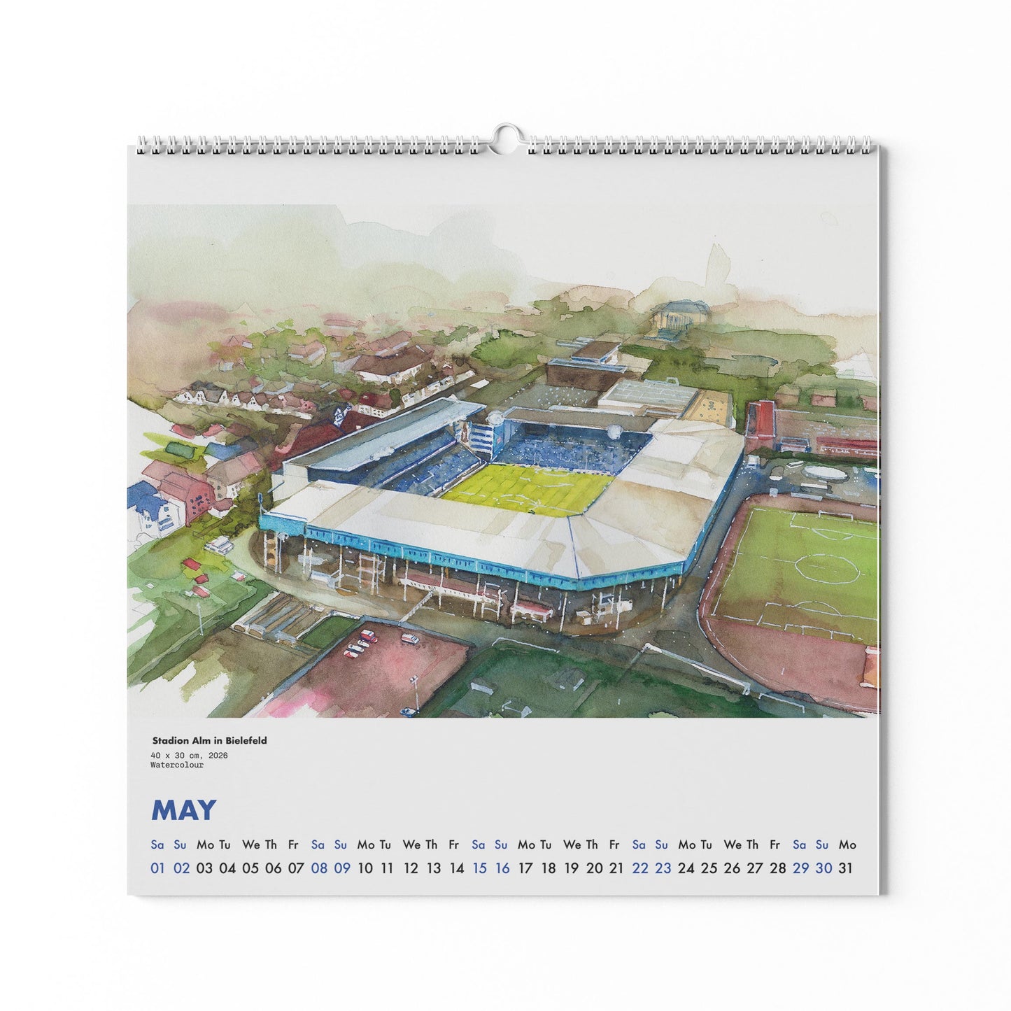 Watercolour Calender 2027