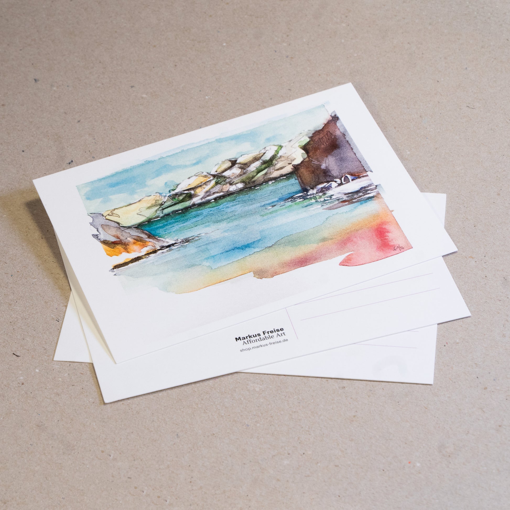 Set of 5 postcards, Bay on Tjörn