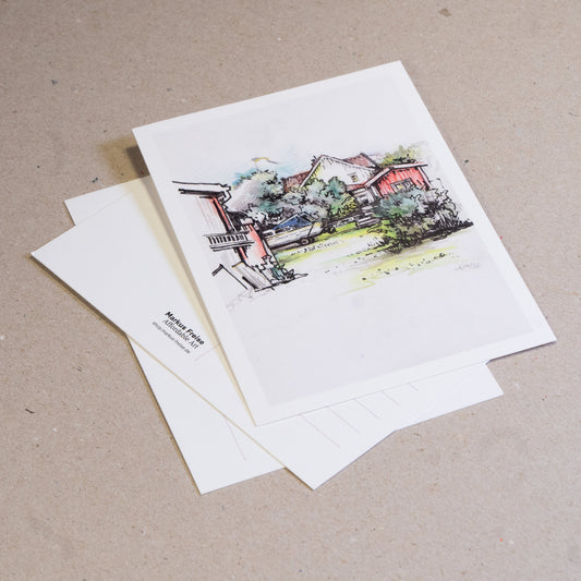 Set of 5 postcards, Stockevik Garden