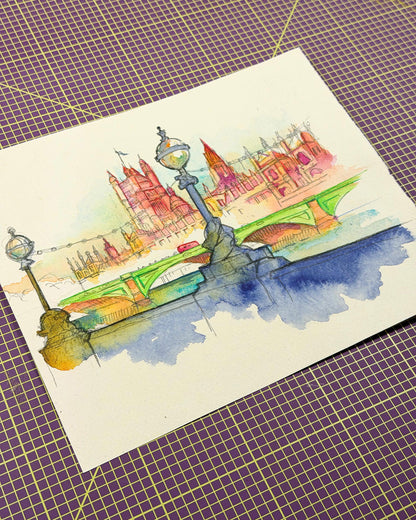 Westminster Bridge und Parliament London