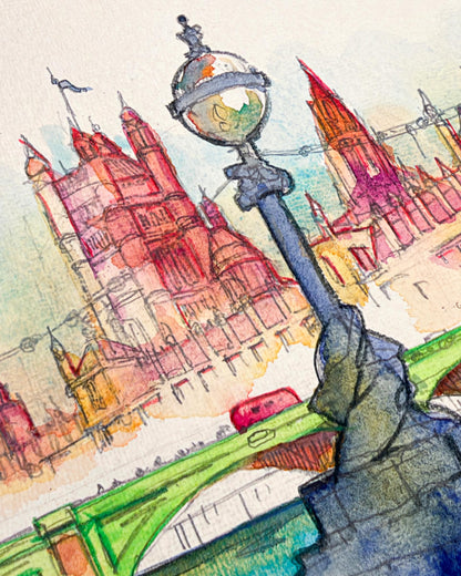 Westminster Bridge und Parliament London