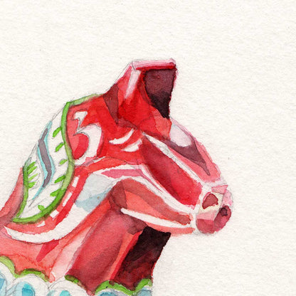 Dalahäst, the famous swedish wooden horse