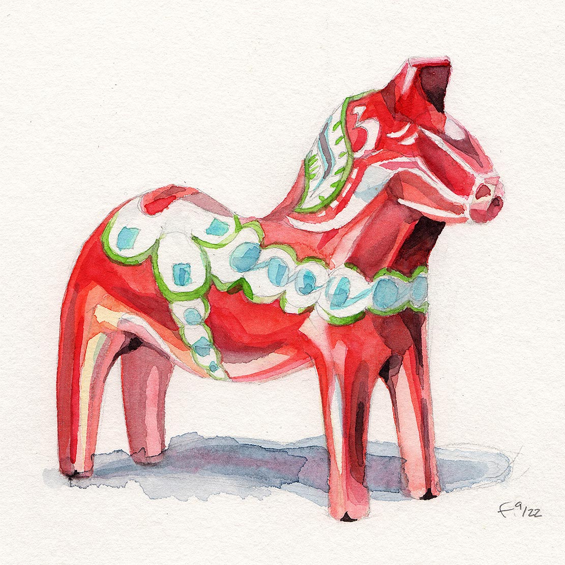 Dalahäst, the famous swedish wooden horse