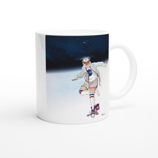 Keep your feet on the ground and your eyes on the stars. – Ceramic Mug