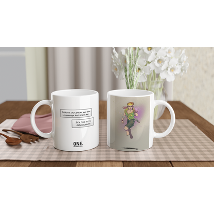 „Defying Gravity“ – Ceramic Mug